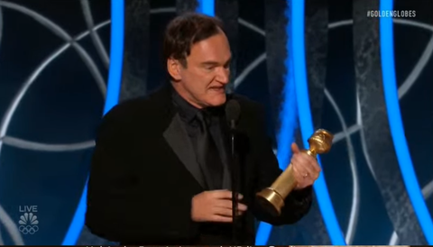 Quentin Tarantino nhận giải Quả cầu vàng kịch bản phim hay nhất Quentin Tarantino nhận giải Quả cầu vàng kịch bản phim hay nhất