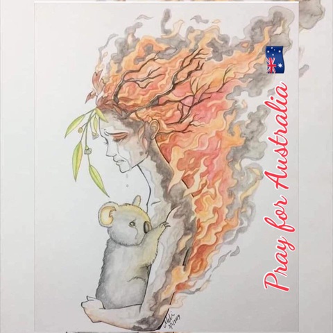Thế giới cầu nguyện cho nước Úc vượt qua trận cháy rừng thảm khốc - Ảnh 2. Thế giới cầu nguyện cho nước Úc vượt qua trận cháy rừng thảm khốc - Ảnh 2.