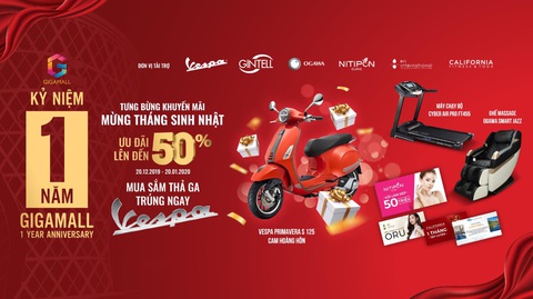 Gigamall tri ân khách hàng dịp sinh nhật - Ảnh 1. Gigamall tri ân khách hàng dịp sinh nhật - Ảnh 1.