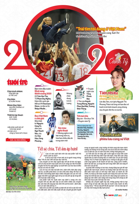 Sắp phát hành giai phẩm Tuổi Trẻ Xuân Canh Tý 2020 - Ảnh 4. Sắp phát hành giai phẩm Tuổi Trẻ Xuân Canh Tý 2020 - Ảnh 4.