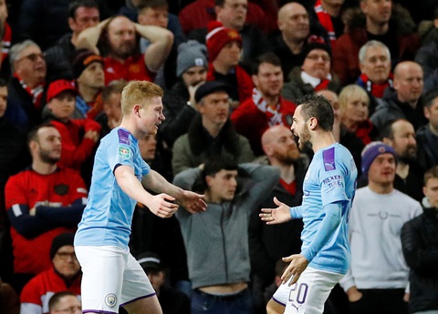 Man City ‘giải quyết gọn Man United ở bán kết lượt đi Cúp liên đoàn - Ảnh 1. Man City ‘giải quyết gọn Man United ở bán kết lượt đi Cúp liên đoàn - Ảnh 1.