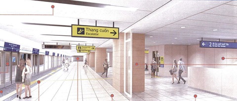 Metro số 1 Bến Thành - Suối Tiên sắp hoàn thiện ga Nhà hát TP - Ảnh 2. Metro số 1 Bến Thành - Suối Tiên sắp hoàn thiện ga Nhà hát TP - Ảnh 2.