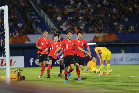 Lee Dong Jun ghi bàn phút 90+3 giúp U23 Hàn Quốc hạ gục Trung Quốc - Ảnh 1. Lee Dong Jun ghi bàn phút 90+3 giúp U23 Hàn Quốc hạ gục Trung Quốc - Ảnh 1.
