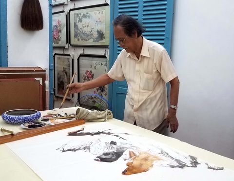 Họa sĩ Lý Tùng Niên: Thi thư họa thiền - Ảnh 1. Họa sĩ Lý Tùng Niên: Thi thư họa thiền - Ảnh 1.