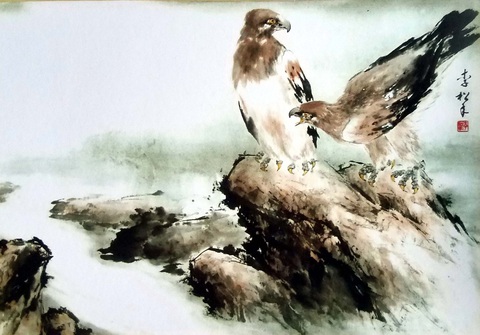 Họa sĩ Lý Tùng Niên: Thi thư họa thiền - Ảnh 2. Họa sĩ Lý Tùng Niên: Thi thư họa thiền - Ảnh 2.
