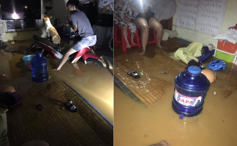 Sau cơn mưa đêm, nhiều nhà ở Lào Cai ngập trong nước, bùn đất - Ảnh 1. Sau cơn mưa đêm, nhiều nhà ở Lào Cai ngập trong nước, bùn đất - Ảnh 1.