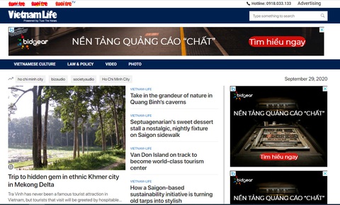 Tuổi Trẻ tiếng Anh ra mắt chuyên trang Vietnam Life - Ảnh 1. Tuổi Trẻ tiếng Anh ra mắt chuyên trang Vietnam Life - Ảnh 1.