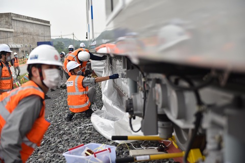 Tàu metro 1 lăn bánh ở depot, tháng 4-2021 sẽ chạy thử từ ngã tư Bình Thái về Long Bình - Ảnh 6. Tàu metro 1 lăn bánh ở depot, tháng 4-2021 sẽ chạy thử từ ngã tư Bình Thái về Long Bình - Ảnh 6.