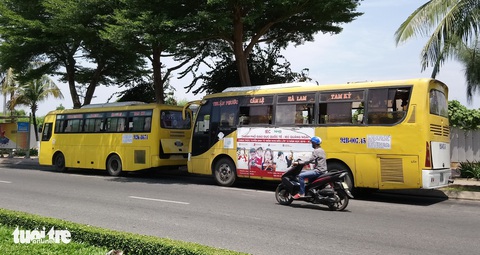 Đà Nẵng vẫn cấm xe buýt Quảng Nam vào nội thành - Ảnh 1. Đà Nẵng vẫn cấm xe buýt Quảng Nam vào nội thành - Ảnh 1.
