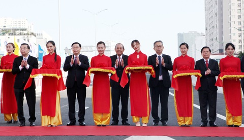 Khánh thành đường trên cao đoạn Mai Dịch - Nam Thăng Long - Ảnh 1. Khánh thành đường trên cao đoạn Mai Dịch - Nam Thăng Long - Ảnh 1.