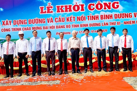 Làm cầu đường 6 làn xe nối Bình Dương - Tây Ninh - Ảnh 1. Làm cầu đường 6 làn xe nối Bình Dương - Tây Ninh - Ảnh 1.