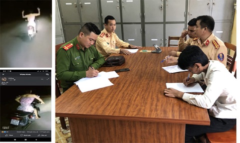 Nam thanh niên mặc váy hồng buông hai tay khi lái xe bị phạt 9 triệu đồng - Ảnh 1. Nam thanh niên mặc váy hồng buông hai tay khi lái xe bị phạt 9 triệu đồng - Ảnh 1.