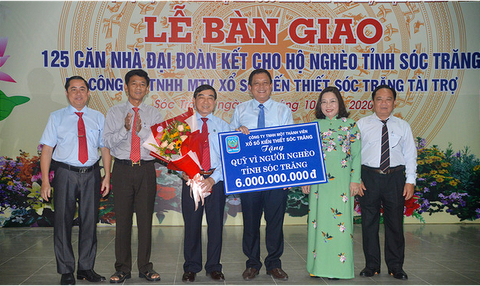 Sóc Trăng xây 125 căn nhà cho hộ nghèo - Ảnh 1. Sóc Trăng xây 125 căn nhà cho hộ nghèo - Ảnh 1.