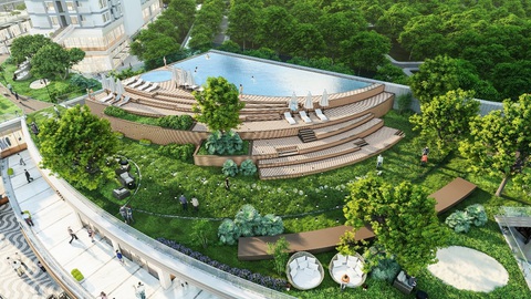 Ecopark có hồ bơi Bali sử dụng công nghệ tốt cho sức khoẻ - Ảnh 1. Ecopark có hồ bơi Bali sử dụng công nghệ tốt cho sức khoẻ - Ảnh 1.