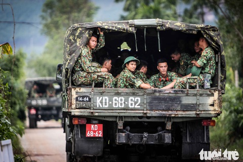 Bộ đội công binh đưa quân dồn dập vào thủy điện Rào Trăng 3 - Ảnh 1. Bộ đội công binh đưa quân dồn dập vào thủy điện Rào Trăng 3 - Ảnh 1.