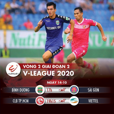 Lịch trực tiếp V-League 2020 ngày 14-10: CLB TP.HCM - Viettel - Ảnh 1. Lịch trực tiếp V-League 2020 ngày 14-10: CLB TP.HCM - Viettel - Ảnh 1.