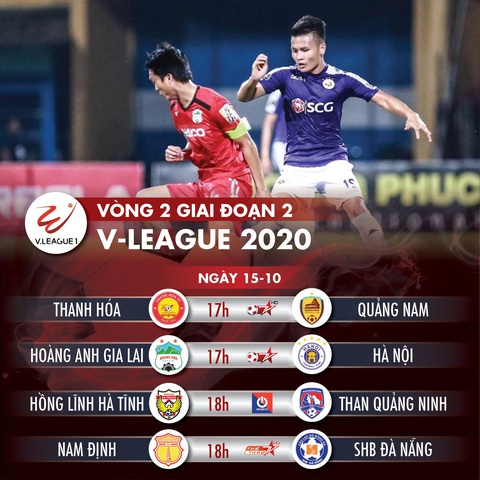 Lịch trực tiếp V-League 2020 ngày 15-10: HAGL - CLB Hà Nội - Ảnh 1. Lịch trực tiếp V-League 2020 ngày 15-10: HAGL - CLB Hà Nội - Ảnh 1.