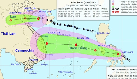 Bão số 7 suy yếu, áp thấp nhiệt đới mới mạnh lên khi vào Biển Đông - Ảnh 1. Bão số 7 suy yếu, áp thấp nhiệt đới mới mạnh lên khi vào Biển Đông - Ảnh 1.