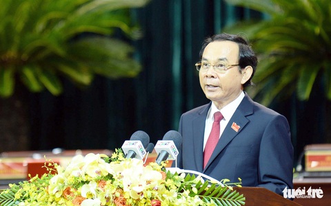 Bí thư Thành ủy Nguyễn Văn Nên kêu gọi đồng tâm hiệp lực xây dựng phát triển TP.HCM - Ảnh 1. Bí thư Thành ủy Nguyễn Văn Nên kêu gọi đồng tâm hiệp lực xây dựng phát triển TP.HCM - Ảnh 1.