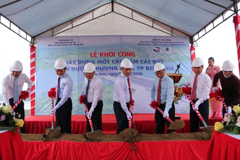 Khởi công cầu Vàm Cái Sứt kết nối Biên Hòa với cao tốc TP.HCM - Long Thành - Dầu Giây - Ảnh 1. Khởi công cầu Vàm Cái Sứt kết nối Biên Hòa với cao tốc TP.HCM - Long Thành - Dầu Giây - Ảnh 1.