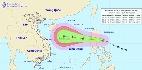 Bão áp sát Philippines, tăng cấp khi vào Biển Đông và hướng tới miền Trung - Ảnh 1. Bão áp sát Philippines, tăng cấp khi vào Biển Đông và hướng tới miền Trung - Ảnh 1.