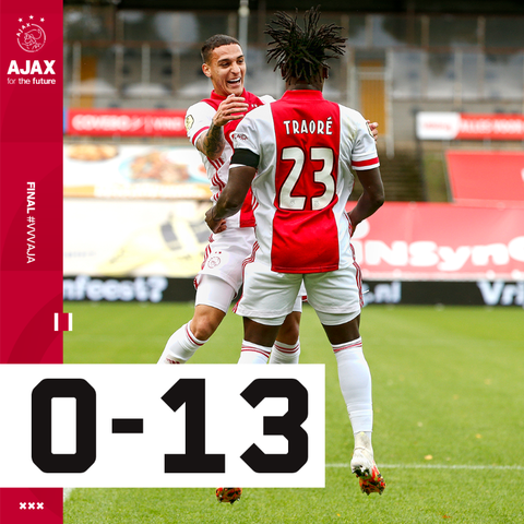 Ajax thắng không tưởng 13-0 tại Eredivisie - Ảnh 1. Ajax thắng không tưởng 13-0 tại Eredivisie - Ảnh 1.