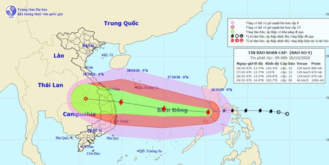 Các đài khí tượng quốc tế dự báo bão số 9 mạnh cỡ nào? - Ảnh 1. Các đài khí tượng quốc tế dự báo bão số 9 mạnh cỡ nào? - Ảnh 1.