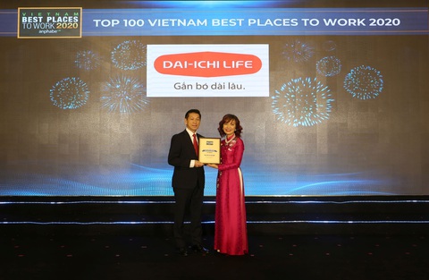 Dai-ichi Life Việt Nam đạt danh hiệu Top 2 Nơi làm việc tốt nhất ngành Bảo hiểm năm 2020 - Ảnh 1. Dai-ichi Life Việt Nam đạt danh hiệu Top 2 Nơi làm việc tốt nhất ngành Bảo hiểm năm 2020 - Ảnh 1.