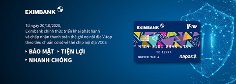 Eximbank phát hành thẻ ghi nợ nội địa Chip VCCS - Ảnh 1. Eximbank phát hành thẻ ghi nợ nội địa Chip VCCS - Ảnh 1.