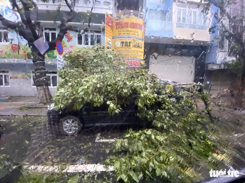 Chùm ảnh bão số 9 và hoàn lưu bão quần thảo ở Đà Nẵng - Ảnh 7. Chùm ảnh bão số 9 và hoàn lưu bão quần thảo ở Đà Nẵng - Ảnh 7.