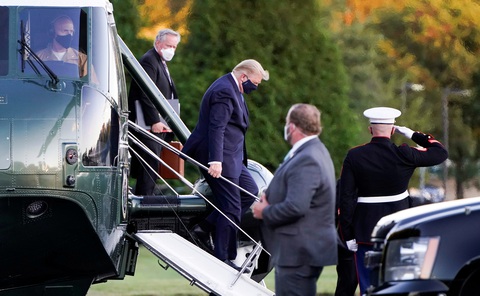 Bác sĩ của Nhà Trắng: Ông Trump nói thấy khỏe và đòi xuất viện - Ảnh 2. Bác sĩ của Nhà Trắng: Ông Trump nói thấy khỏe và đòi xuất viện - Ảnh 2.