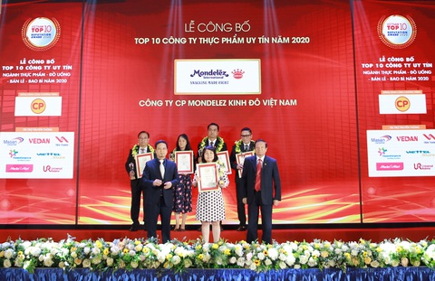 Mondelez Kinh Đô đạt top 10 Công ty thực phẩm uy tín năm 2020 - Ảnh 1. Mondelez Kinh Đô đạt top 10 Công ty thực phẩm uy tín năm 2020 - Ảnh 1.