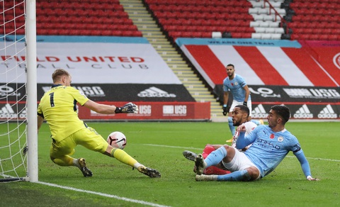 Walker ‘nã đại bác’ ghi bàn, Man City vượt ải Sheffield - Ảnh 2. Walker ‘nã đại bác’ ghi bàn, Man City vượt ải Sheffield - Ảnh 2.