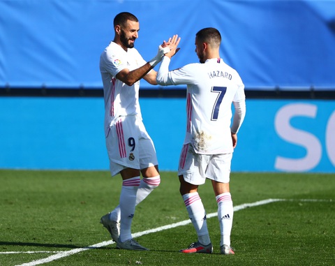 Vừa tái xuất, Hazard đã ghi siêu phẩm đưa Real Madrid trở lại ngôi đầu - Ảnh 2. Vừa tái xuất, Hazard đã ghi siêu phẩm đưa Real Madrid trở lại ngôi đầu - Ảnh 2.
