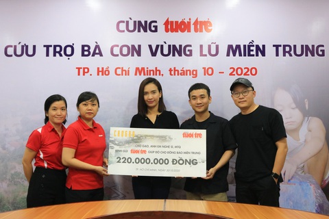 Nghệ sĩ đến với Tuổi Trẻ gửi gắm đóng góp cho người miền Trung - Ảnh 2. Nghệ sĩ đến với Tuổi Trẻ gửi gắm đóng góp cho người miền Trung - Ảnh 2.