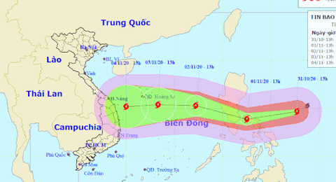 Miền Trung Việt Nam phải sẵn sàng ứng phó siêu bão Goni - Ảnh 1. Miền Trung Việt Nam phải sẵn sàng ứng phó siêu bão Goni - Ảnh 1.