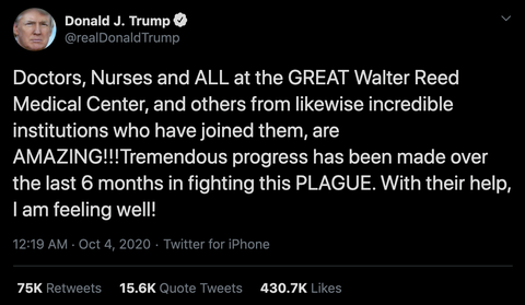 Tổng thống Trump đăng clip thông báo đã khỏe lại - Ảnh 3. Tổng thống Trump đăng clip thông báo đã khỏe lại - Ảnh 3.
