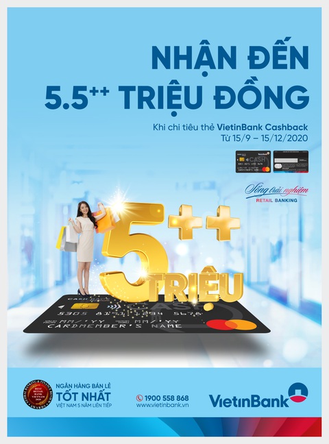 Nhận và hoàn tiền với ‘Vui ra mắt - Cashback x3’ từ VietinBank - Ảnh 1. Nhận và hoàn tiền với ‘Vui ra mắt - Cashback x3’ từ VietinBank - Ảnh 1.