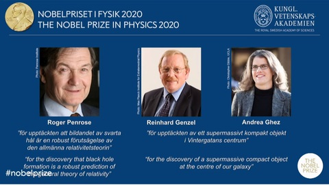 Nobel vật lý 2020 về tay 3 người - Ảnh 1. Nobel vật lý 2020 về tay 3 người - Ảnh 1.