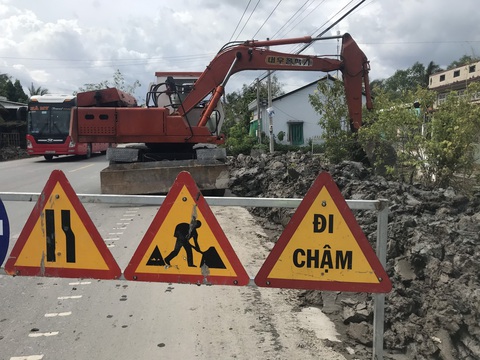 Bắt đầu thi công chống ngập trên quốc lộ 1 các tỉnh miền Tây - Ảnh 1. Bắt đầu thi công chống ngập trên quốc lộ 1 các tỉnh miền Tây - Ảnh 1.