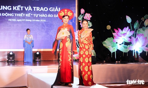 ‘Hoàng Thành Thăng Long’ giải nhất ‘Tự hào áo dài Việt’ - Ảnh 1. ‘Hoàng Thành Thăng Long’ giải nhất ‘Tự hào áo dài Việt’ - Ảnh 1.