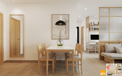 Thiết kế nội thất căn hộ phong cách Japandi - Sự kết hợp 2 châu lục - Ảnh 2. Thiết kế nội thất căn hộ phong cách Japandi - Sự kết hợp 2 châu lục - Ảnh 2.