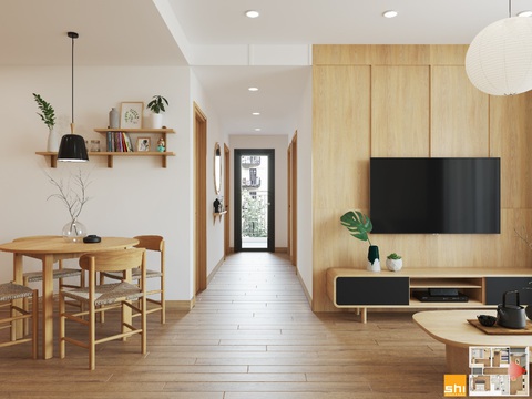 Thiết kế nội thất căn hộ phong cách Japandi - Sự kết hợp 2 châu lục - Ảnh 4. Thiết kế nội thất căn hộ phong cách Japandi - Sự kết hợp 2 châu lục - Ảnh 4.