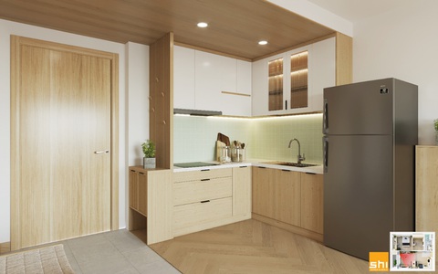 Thiết kế nội thất căn hộ phong cách Japandi - Sự kết hợp 2 châu lục - Ảnh 5. Thiết kế nội thất căn hộ phong cách Japandi - Sự kết hợp 2 châu lục - Ảnh 5.