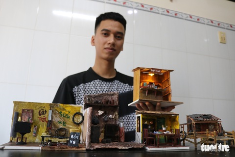 Thế giới tuổi thơ thu nhỏ qua mô hình gỗ, đất sét mini - Ảnh 5. Thế giới tuổi thơ thu nhỏ qua mô hình gỗ, đất sét mini - Ảnh 5.