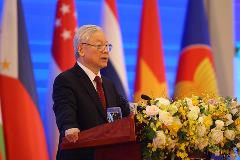 Tổng bí thư, Chủ tịch nước phát biểu khai mạc Hội nghị cấp cao ASEAN 37 - Ảnh 1. Tổng bí thư, Chủ tịch nước phát biểu khai mạc Hội nghị cấp cao ASEAN 37 - Ảnh 1.