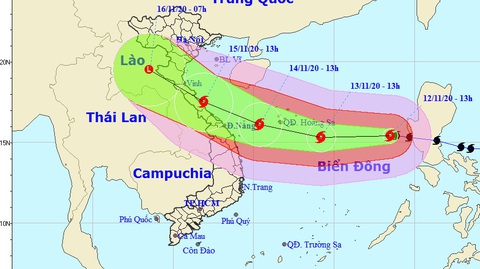 Bão Vamco đã vào Biển Đông, gió mạnh cấp 12, giật cấp 15 - Ảnh 1. Bão Vamco đã vào Biển Đông, gió mạnh cấp 12, giật cấp 15 - Ảnh 1.