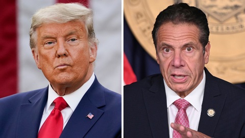 Ông Trump và thống đốc New York đốp chát nhau vì vắc xin COVID-19 - Ảnh 1. Ông Trump và thống đốc New York đốp chát nhau vì vắc xin COVID-19 - Ảnh 1.