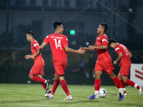 U22 Việt Nam thắng đậm U21 Nam Định 4-0, kết thúc đợt tập trung tháng 11 - Ảnh 1. U22 Việt Nam thắng đậm U21 Nam Định 4-0, kết thúc đợt tập trung tháng 11 - Ảnh 1.