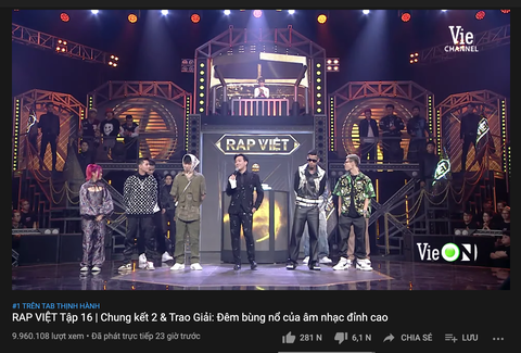Trấn Thành diễn đạt không rõ ràng, chưa có kết luận Rap Việt lập kỷ lục YouTube thế giới - Ảnh 3. Trấn Thành diễn đạt không rõ ràng, chưa có kết luận Rap Việt lập kỷ lục YouTube thế giới - Ảnh 3.